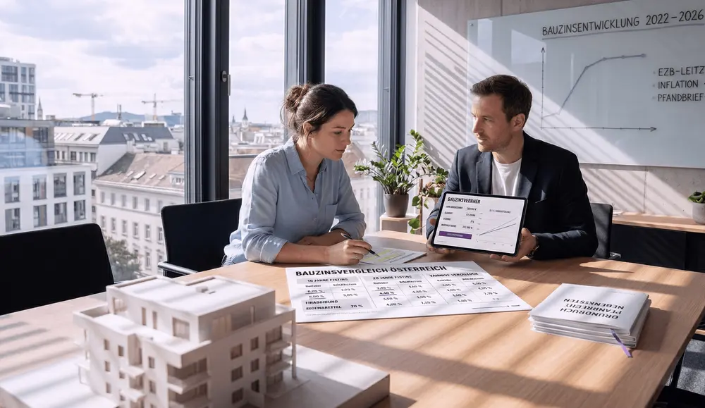 Bauzinsen in Österreich: Aktuelle Entwicklung, Strategien und Marktprognose