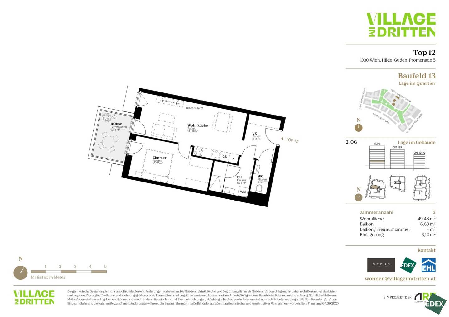 Perfekte Starterwohnung mit Balkon | URBAN DAHEIM | BAUFELD 13