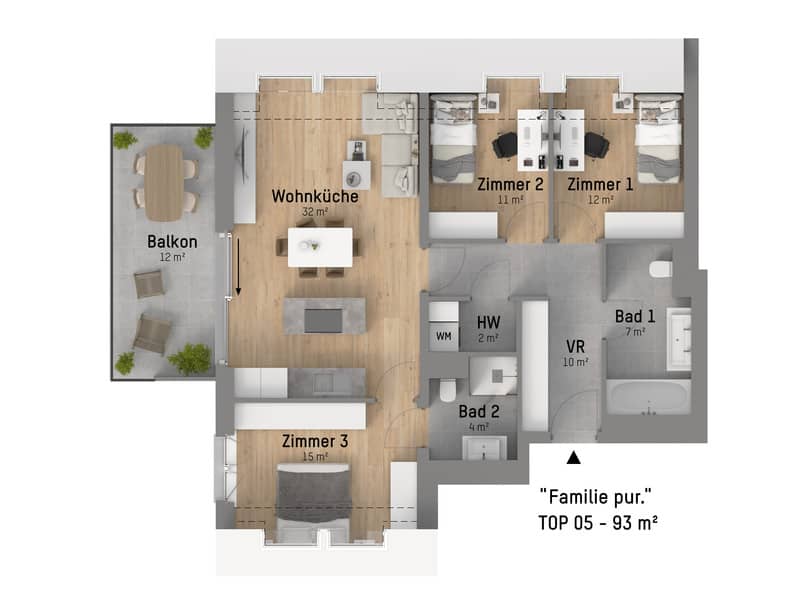 Erstbezug Wohnung mit Terrasse und Garten