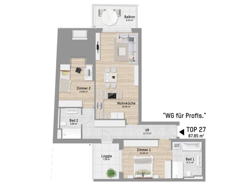 Neubau Wohnung Erstbezug nahe U1