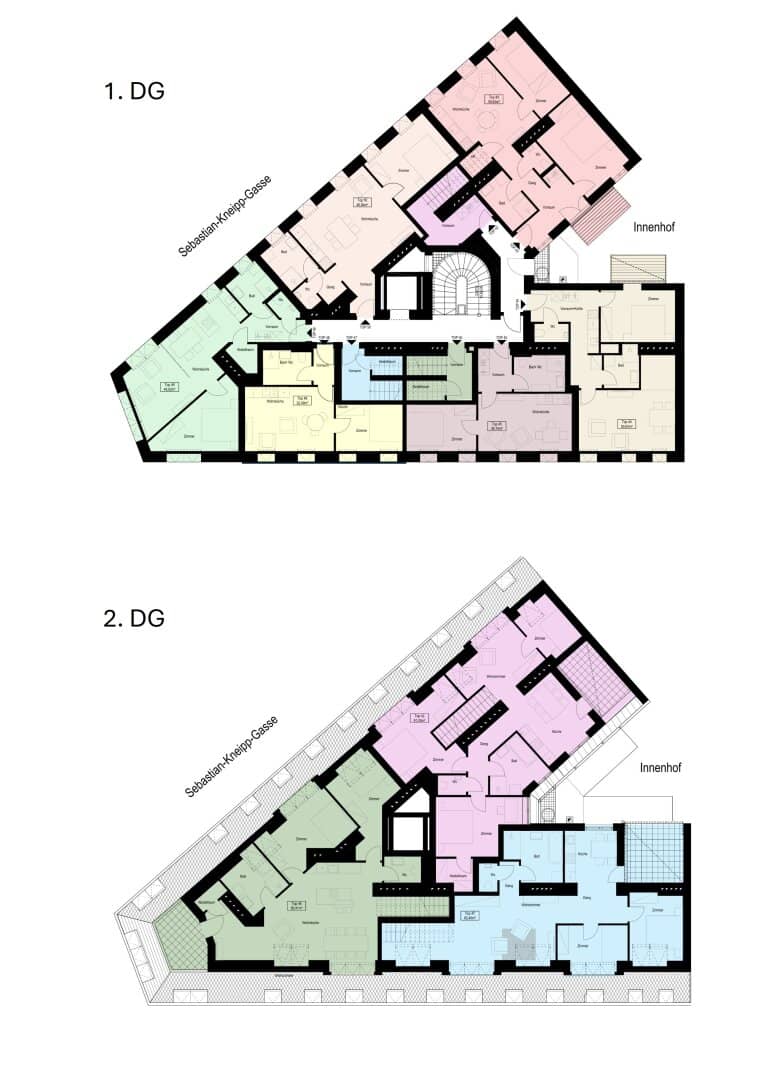 Apartment attic floor with terrace near Prater