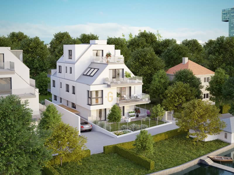Penthouse Water View Alte Donau Two Levels Lift