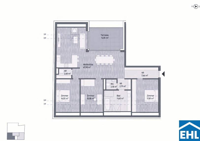 Vorsorgewohnung Graz Innenstadtnähe Erstbezug