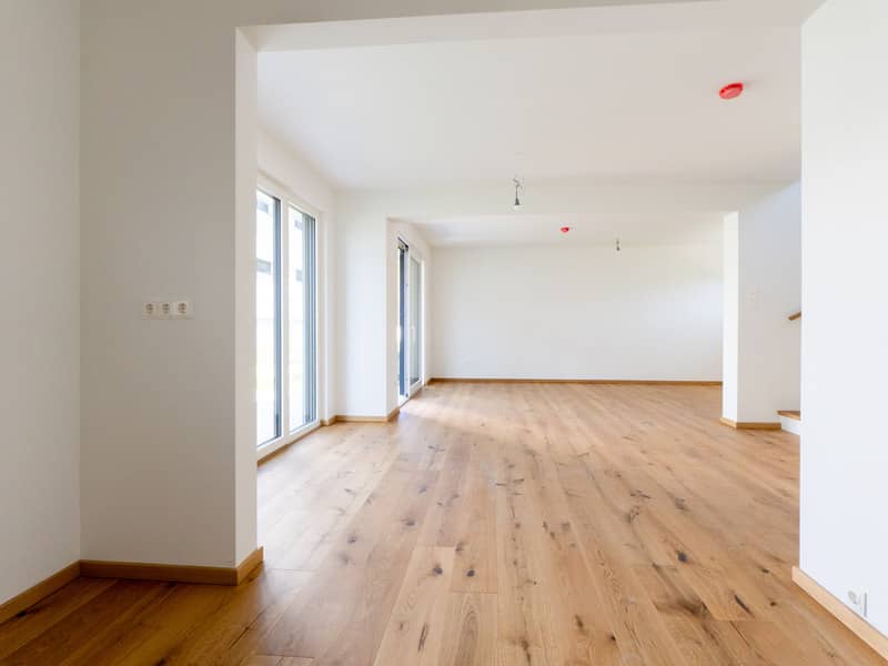Modernes Doppelhaus zwischen Neuer Donau und Erholungsgebiet Marchfeldkanal. Ertsbezug