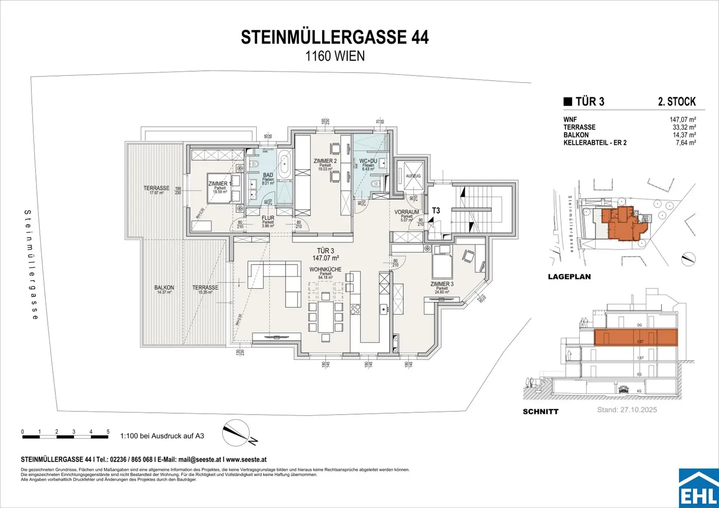 Apartment Wilhelminenberg city view commission free