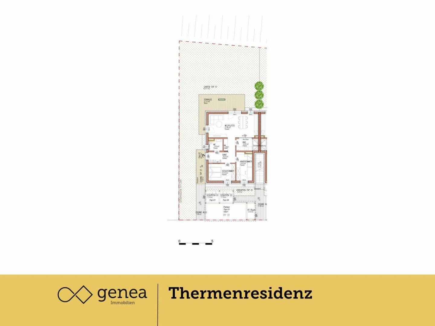 Apartment newly built with garden and terrace in Thermenregion