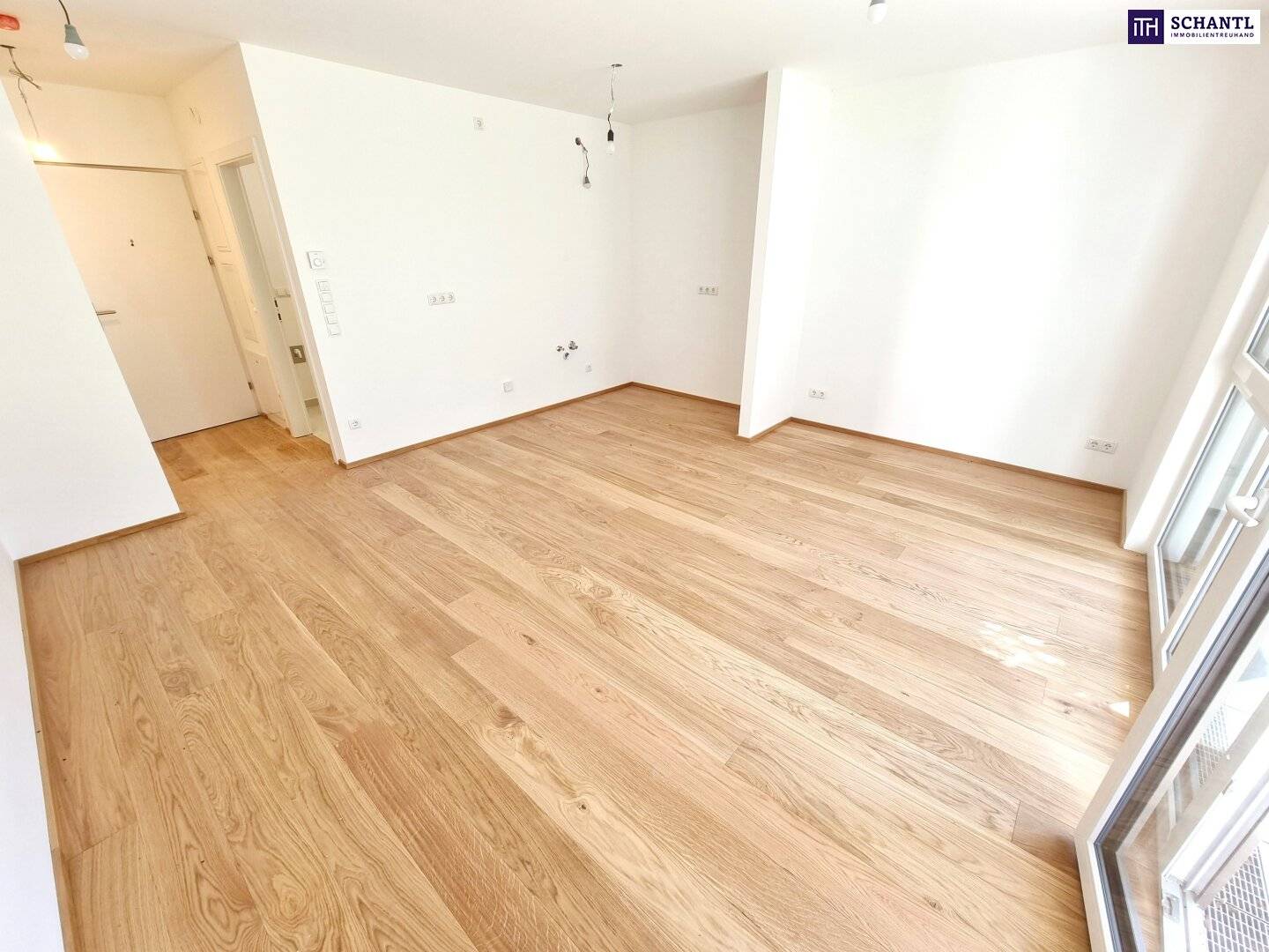 Hofseitige Wohnung mit Balkon und Loggia