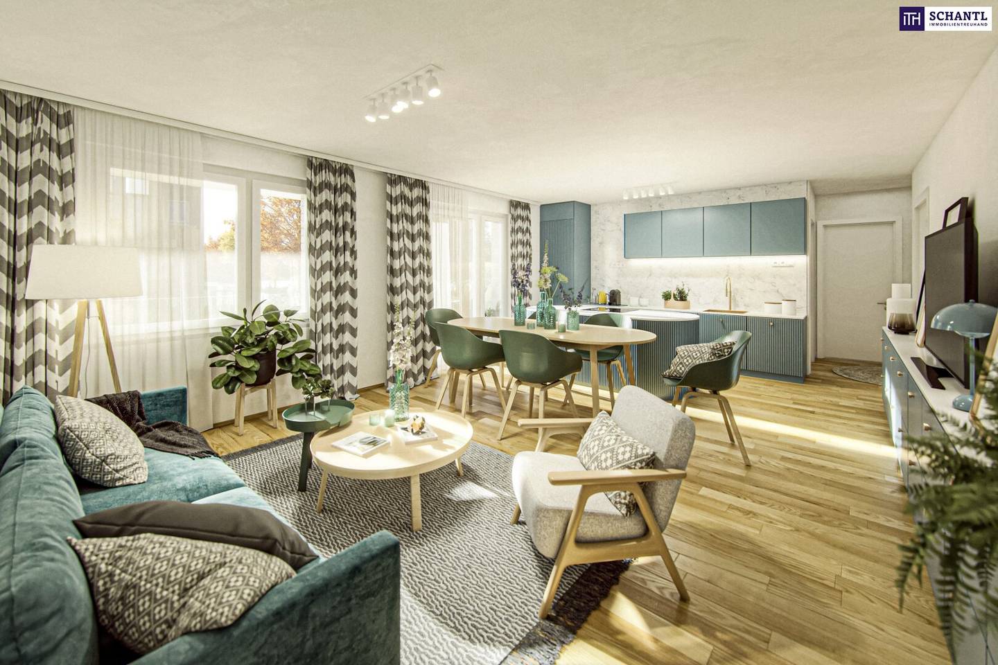 Dachgeschosswohnung 5 Zimmer zwei Balkone Terrasse