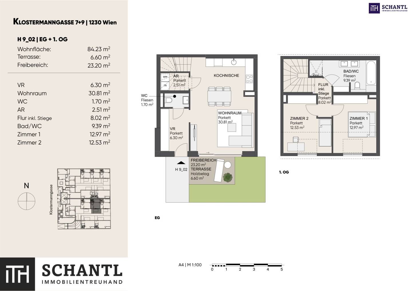Apartment with garden and terrace and geothermal