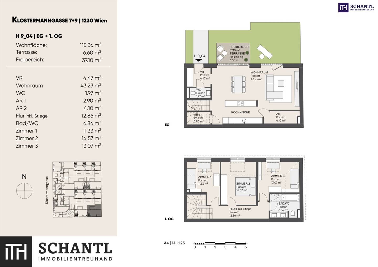 Townhouse mit Garten in Wien Liesing