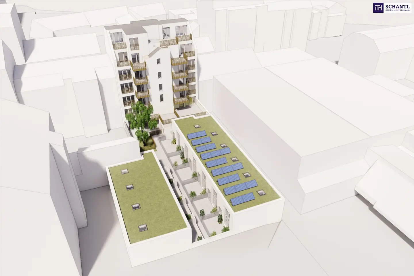 Neubau Anlageobjekt mit 10 Apartments und Terrassen in Simmering