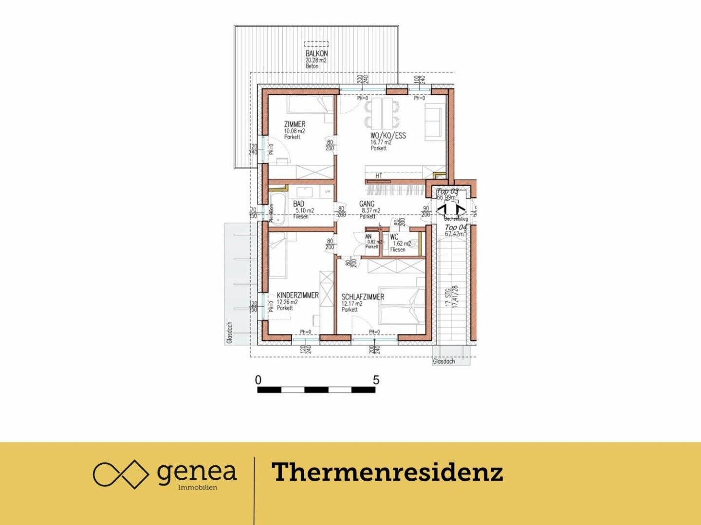 Apartment first occupancy new build with terrace in thermal spa region