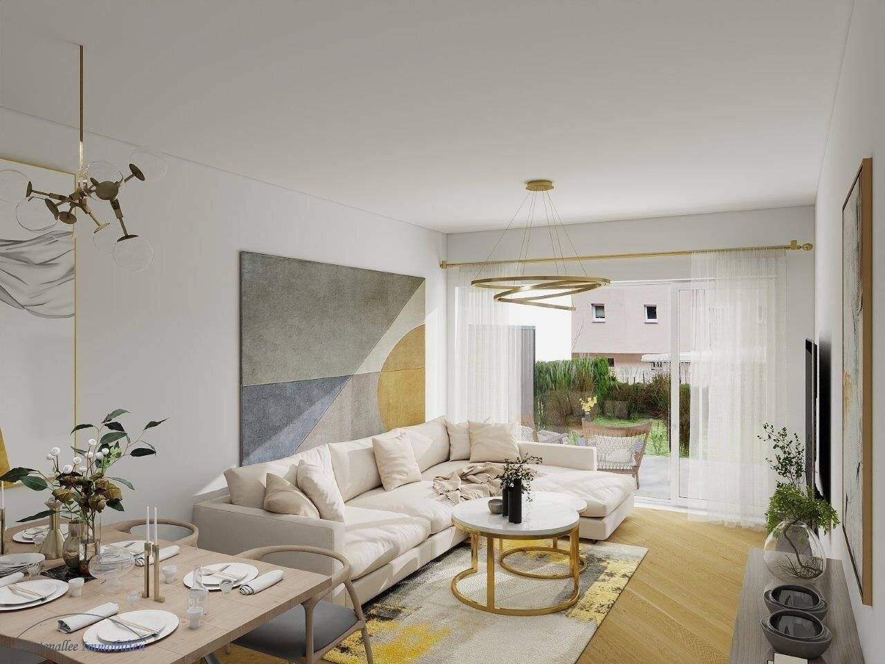 Newly built apartment with private garden and terrace