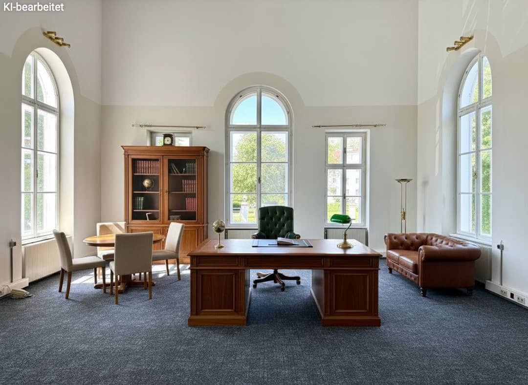 Repräsentatives Büro in Baden – 176 m², 3 Räume, hohe Decken
