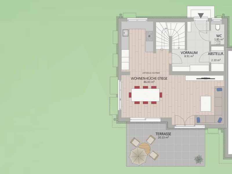 1220, Franz-Loidl-Straße, 75 m Luftlinie zur Alten Donau, 500 m zur U1, Doppelhaus