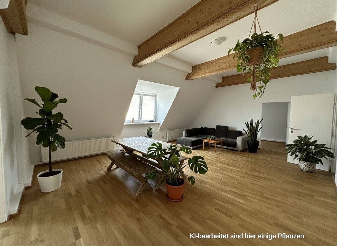 Large 5 room apartment in newly renovated attic with attic terrace