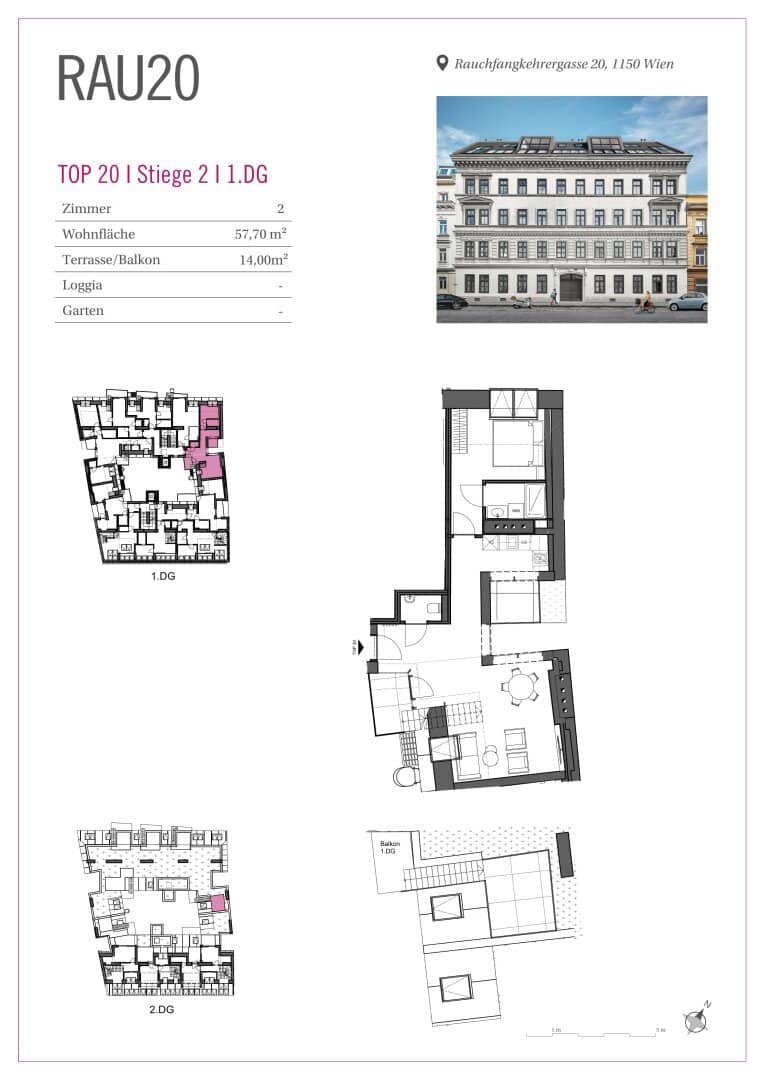 Dachgeschosswohnung barrierefrei nahe Schönbrunn