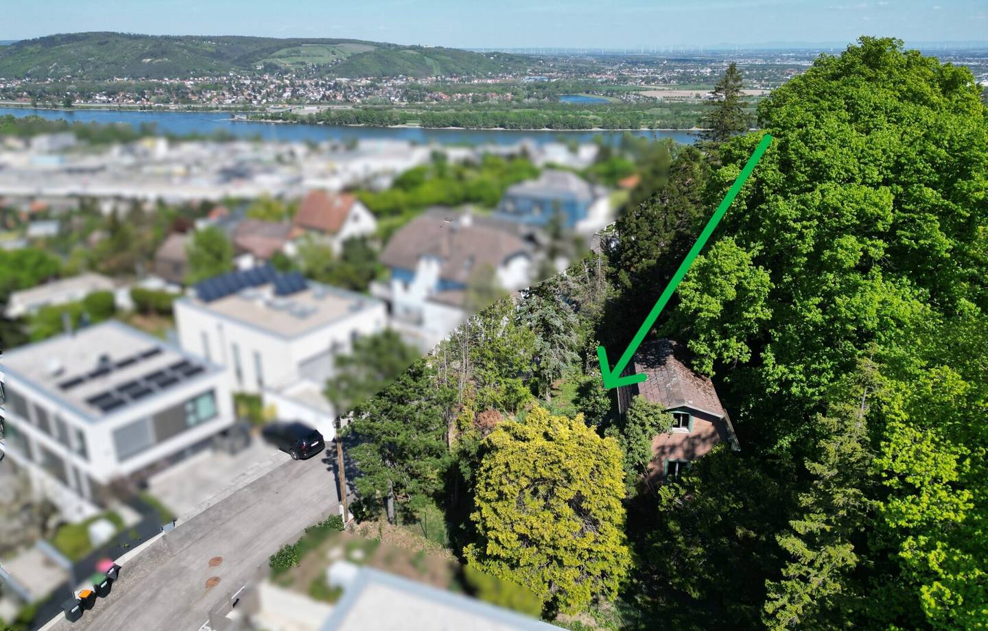Wonderful villa building plot with distant view at Josefsteig