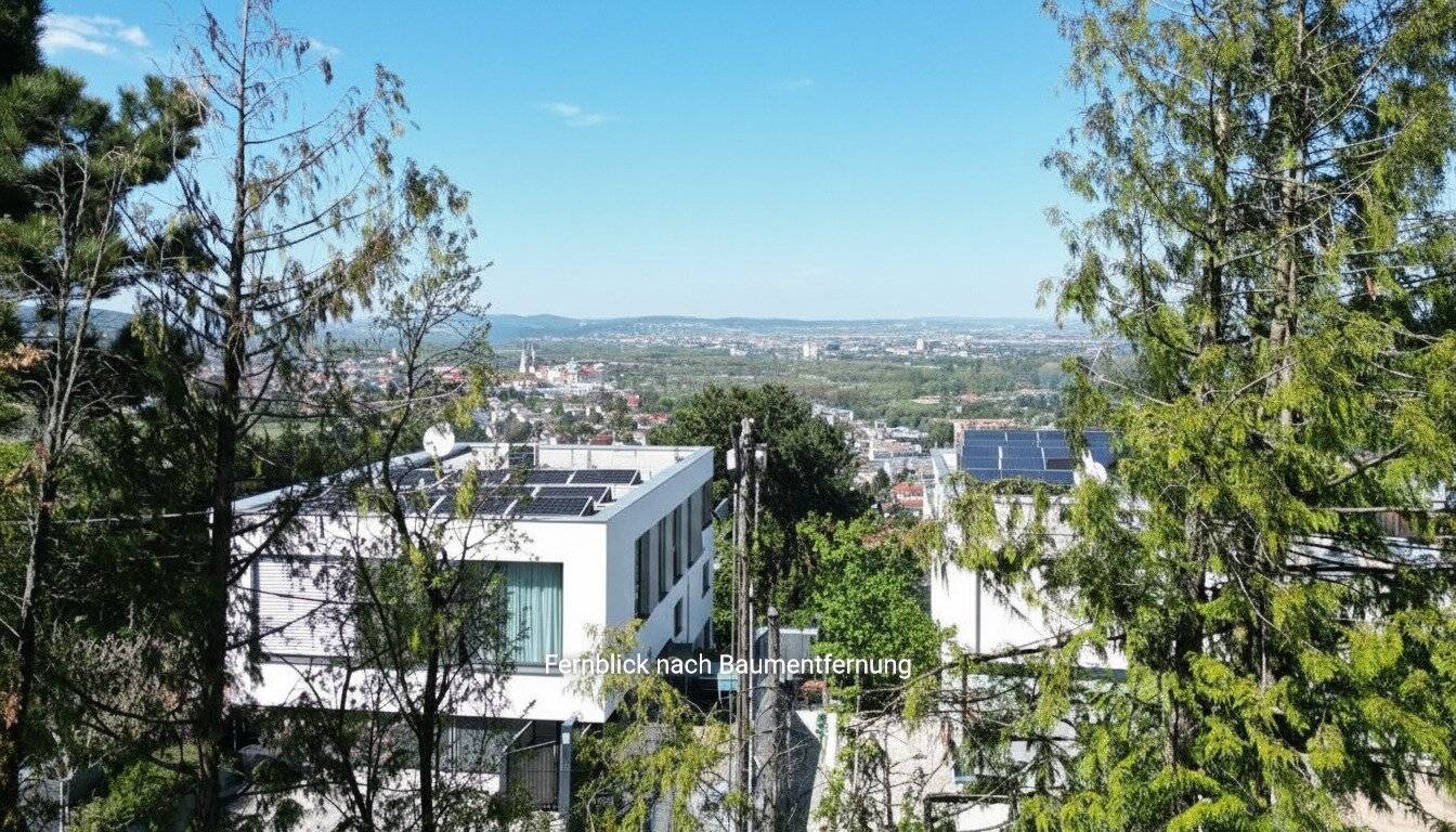 Wonderful villa building plot with distant view at Josefsteig