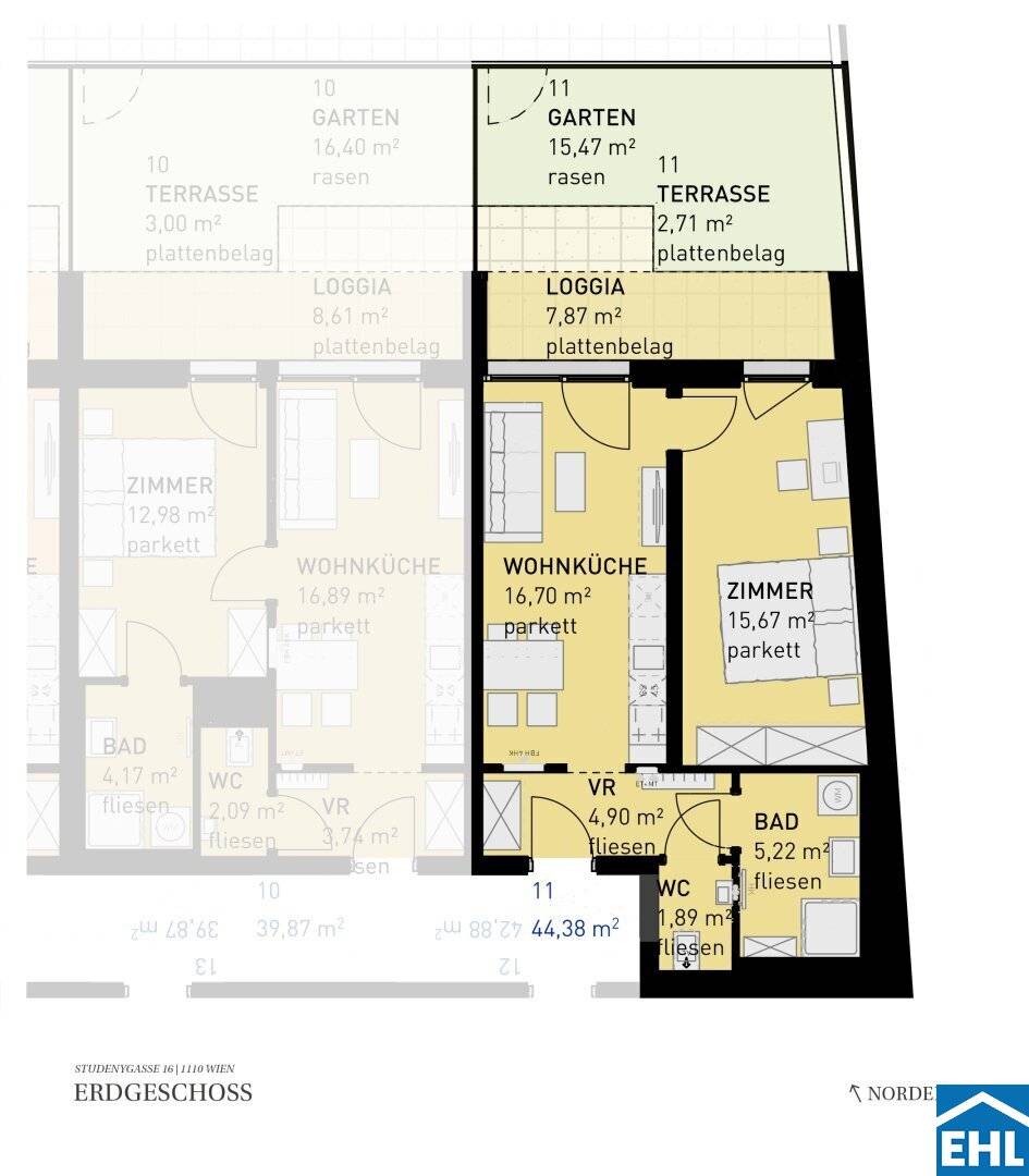 Living pleasure in Vienna's Simmering: Condominiums with private outdoor space of  private outdoor space? hmm