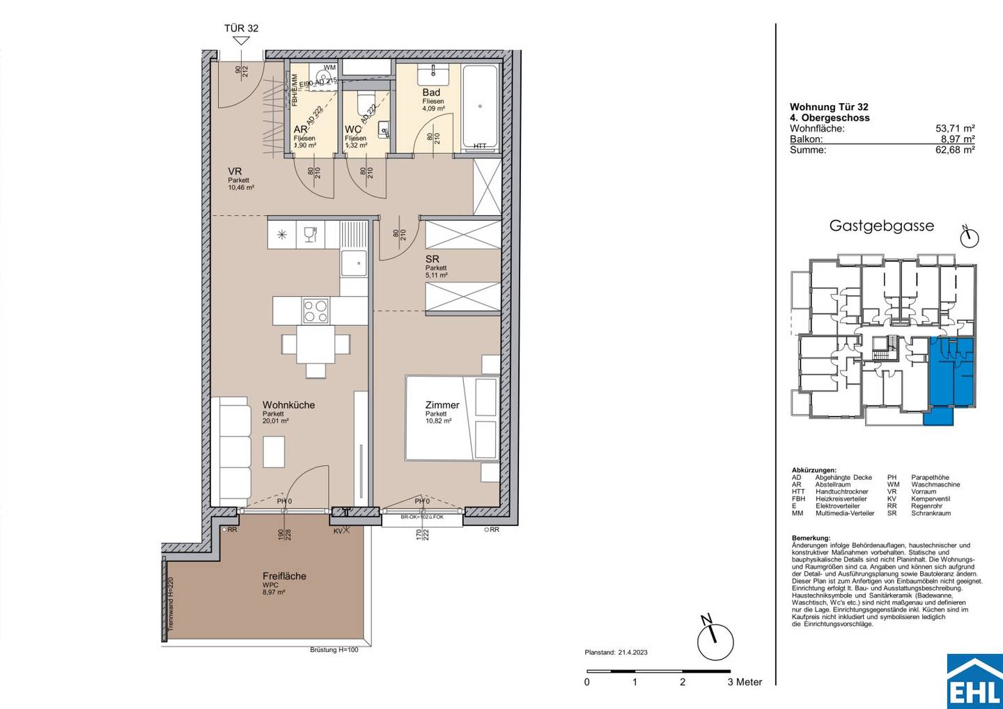 Apartment near Stadtpark Atzgersdorf with balcony