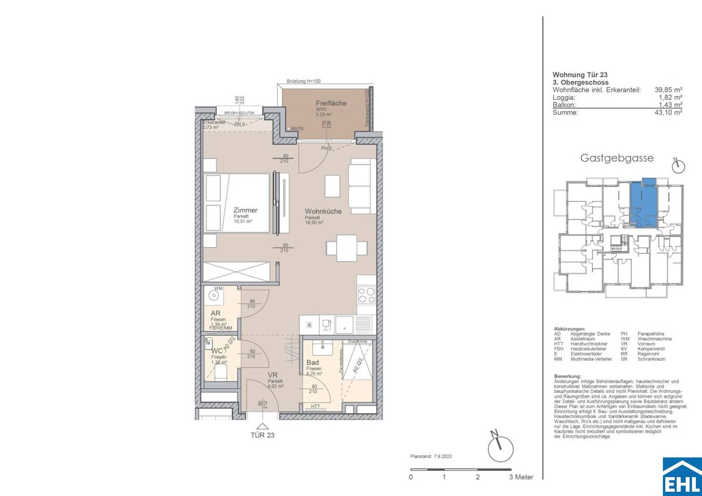 Brand new apartment with balcony