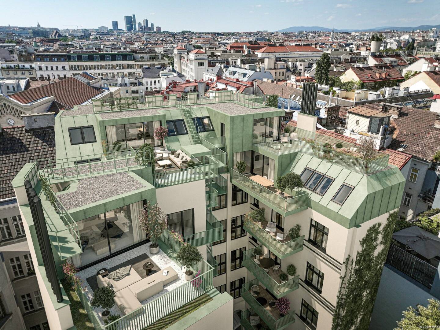 Wohnung baugenehmigter Rohdachboden lichtdurchflutet