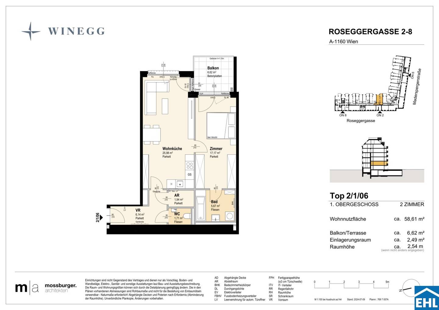 Erstbezug Wohnung mit Balkon ruhiger Innenhof