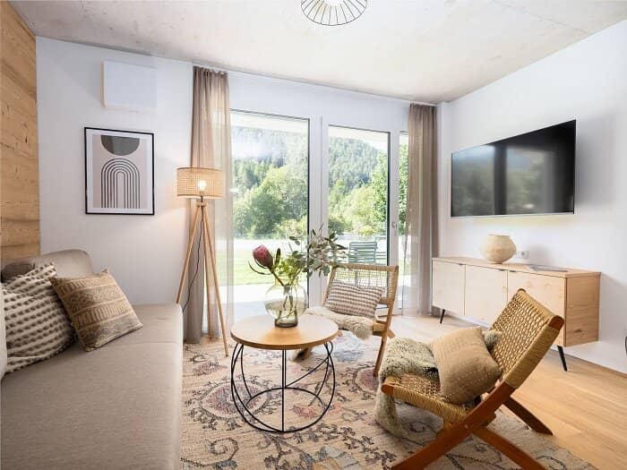 Wohnung nahe Skigebieten Reiteralm Privatgarten