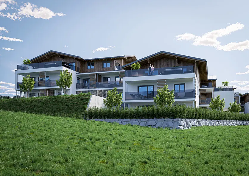 New build apartment with mountain view and lift