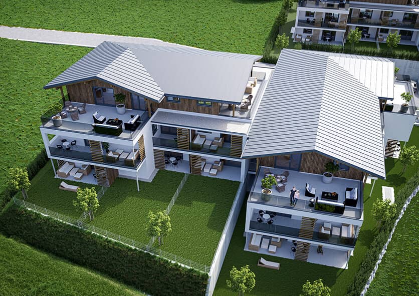 Ground floor apartment with mountain view terrace and garden