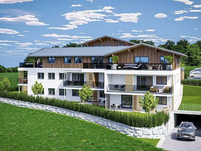 Ground floor apartment with mountain view terrace and garden