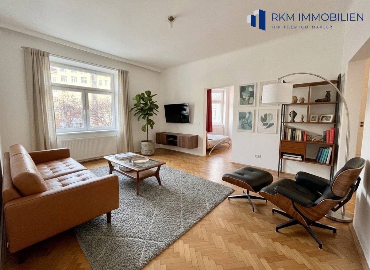 Bright 2-room apartment in the Stuwerviertel of Vienna Wolf? No, keep as Stuwerviertel? Wait