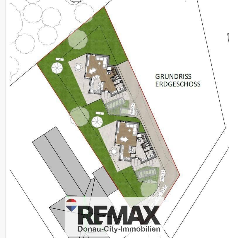 Grundstück in Sollenau – 878 m², zwei Planungsvorschläge möglich