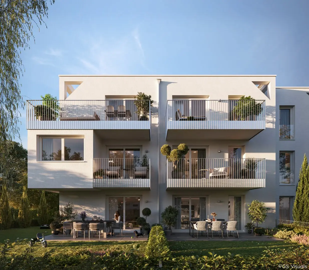 Exklusive Erstbezugswohnung mit zwei Balkone an der Alten Donau