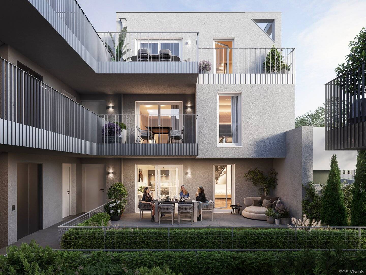 Moderne Erstbezug Neubauwohnung mit Balkon an der Alten Donau