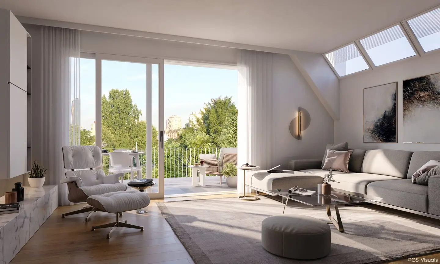 Exclusive first occupancy attic apartment with balcony and terrace at the Alte Donau**??**