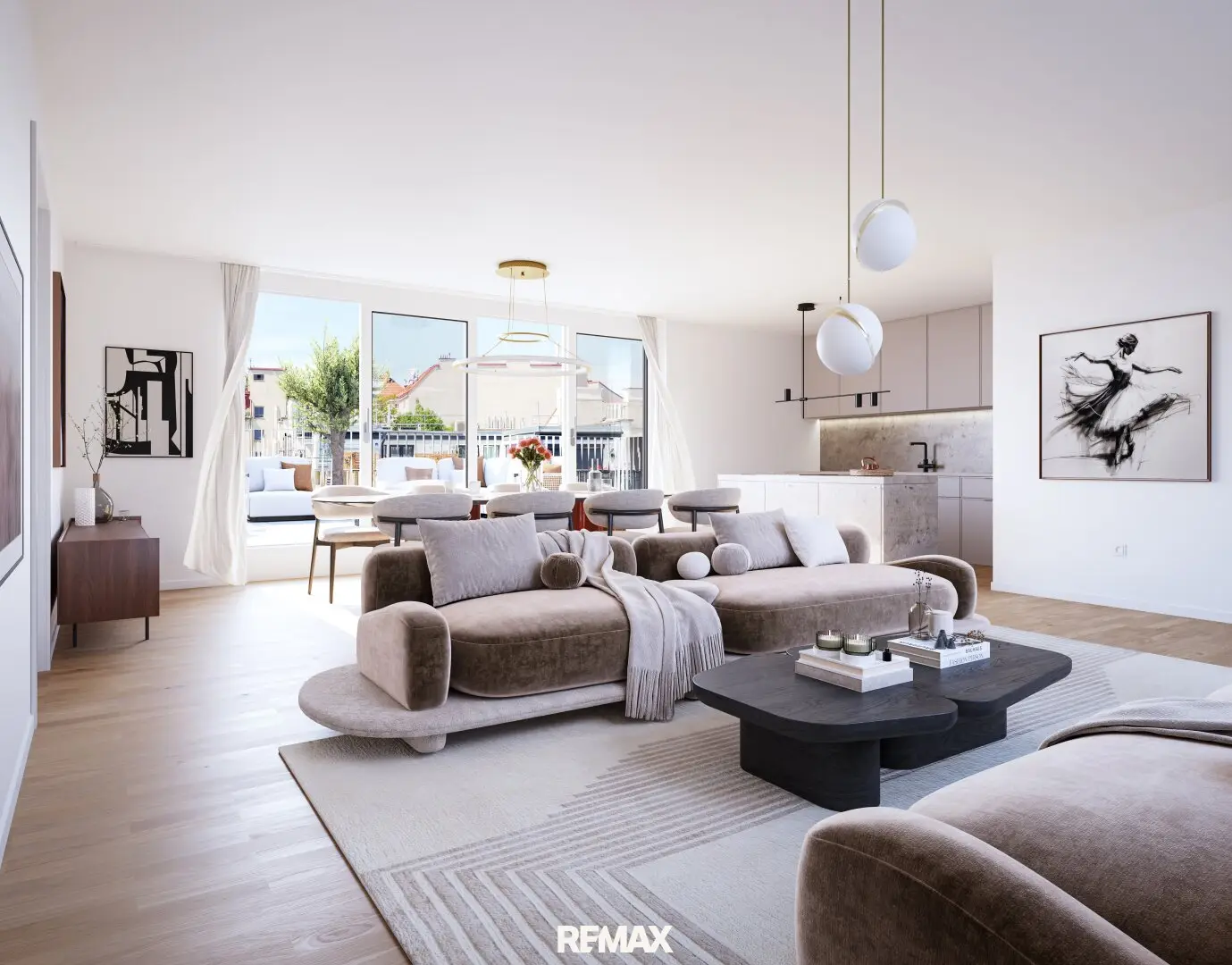 Apartment new build first occupancy terrace