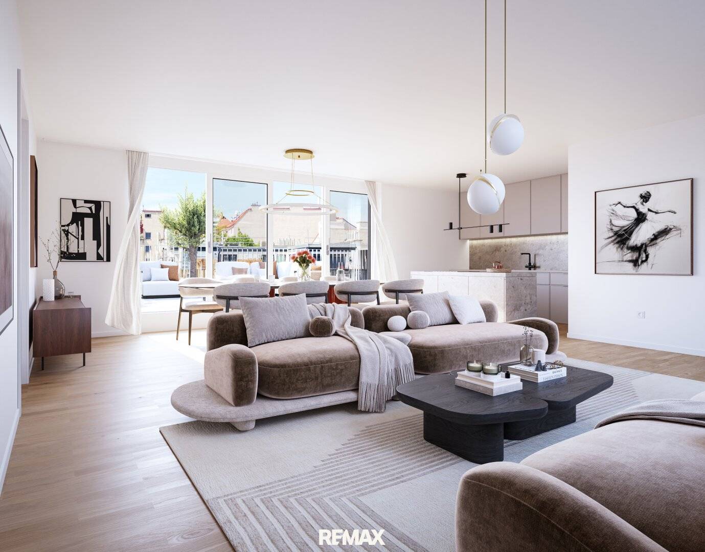 Terrace apartment with southwest orientation in first occupancy