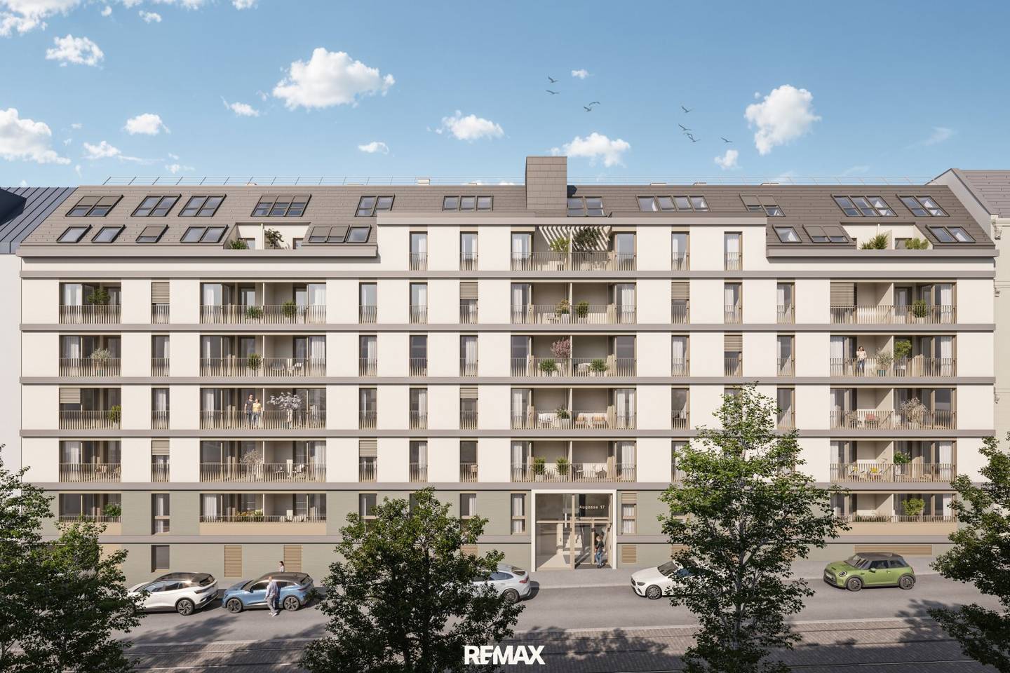 Penthouse with terrace and balcony near university
