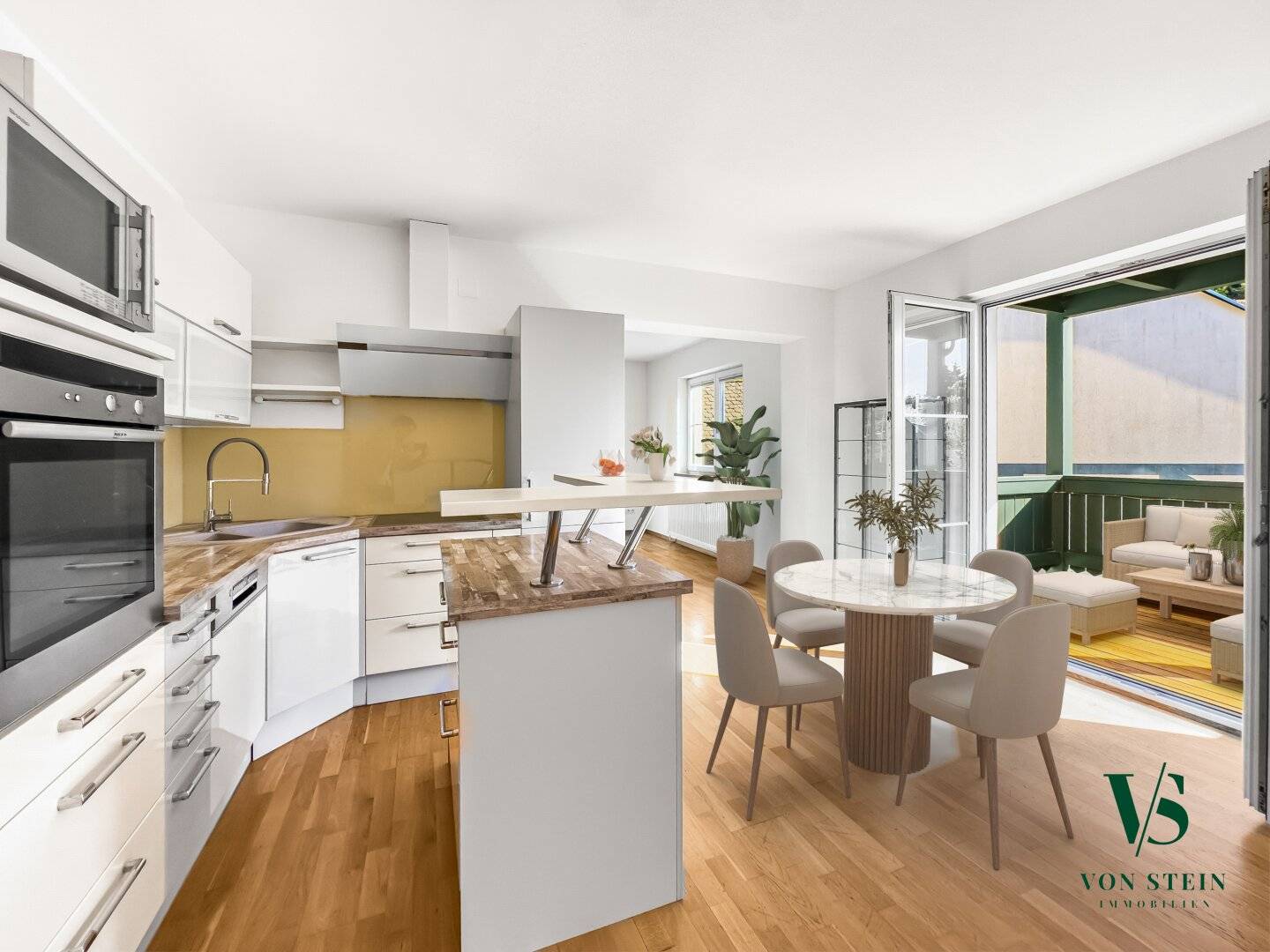 Wohnung im Grünen mit Loggia und Garage