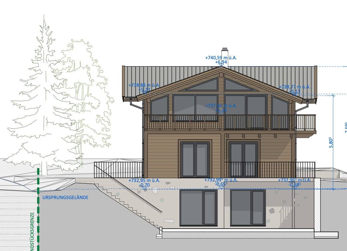Magical building plot in Oberndorf including building permit and planning