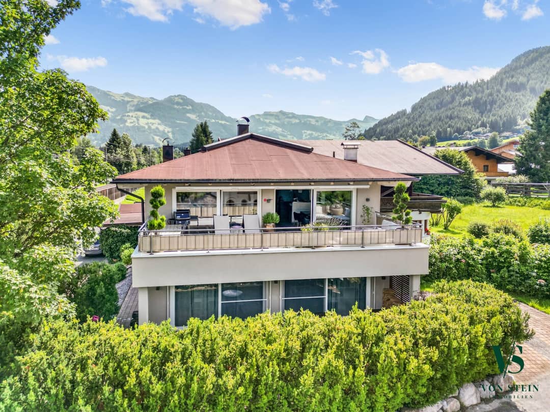 Einfamilienhaus in Kitzbühel – 194 m² Wohnfläche, 3 Terrassen West
