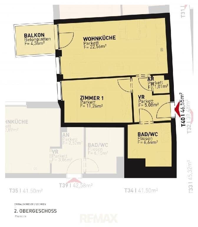 Provisionsfreie 2-Zimmer-Wohnung nahe der Alten Donau mit Balkon
