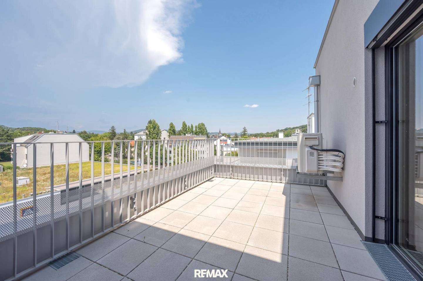 New apartment with terrace and distant view