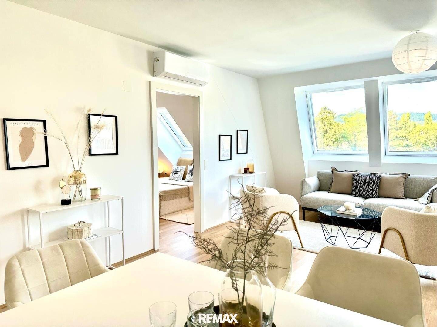New apartment with terrace and distant view