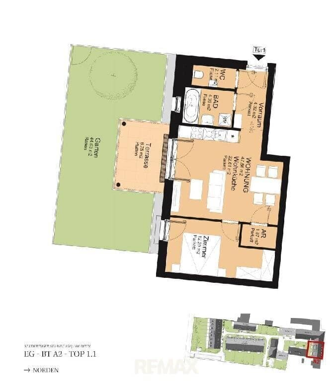 Wohnung Erstbezug mit Terrasse und Garten im EG nahe Oberlaa