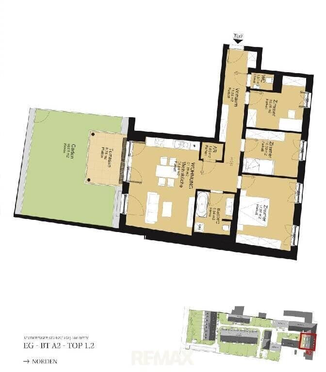 Erdgeschosswohnung mit Terrasse provisionsfrei