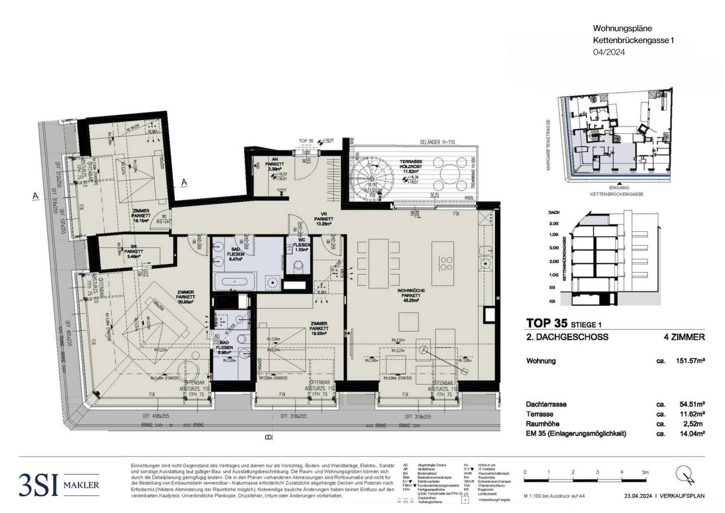Dachgeschosswohnung mit privater Dachterrasse