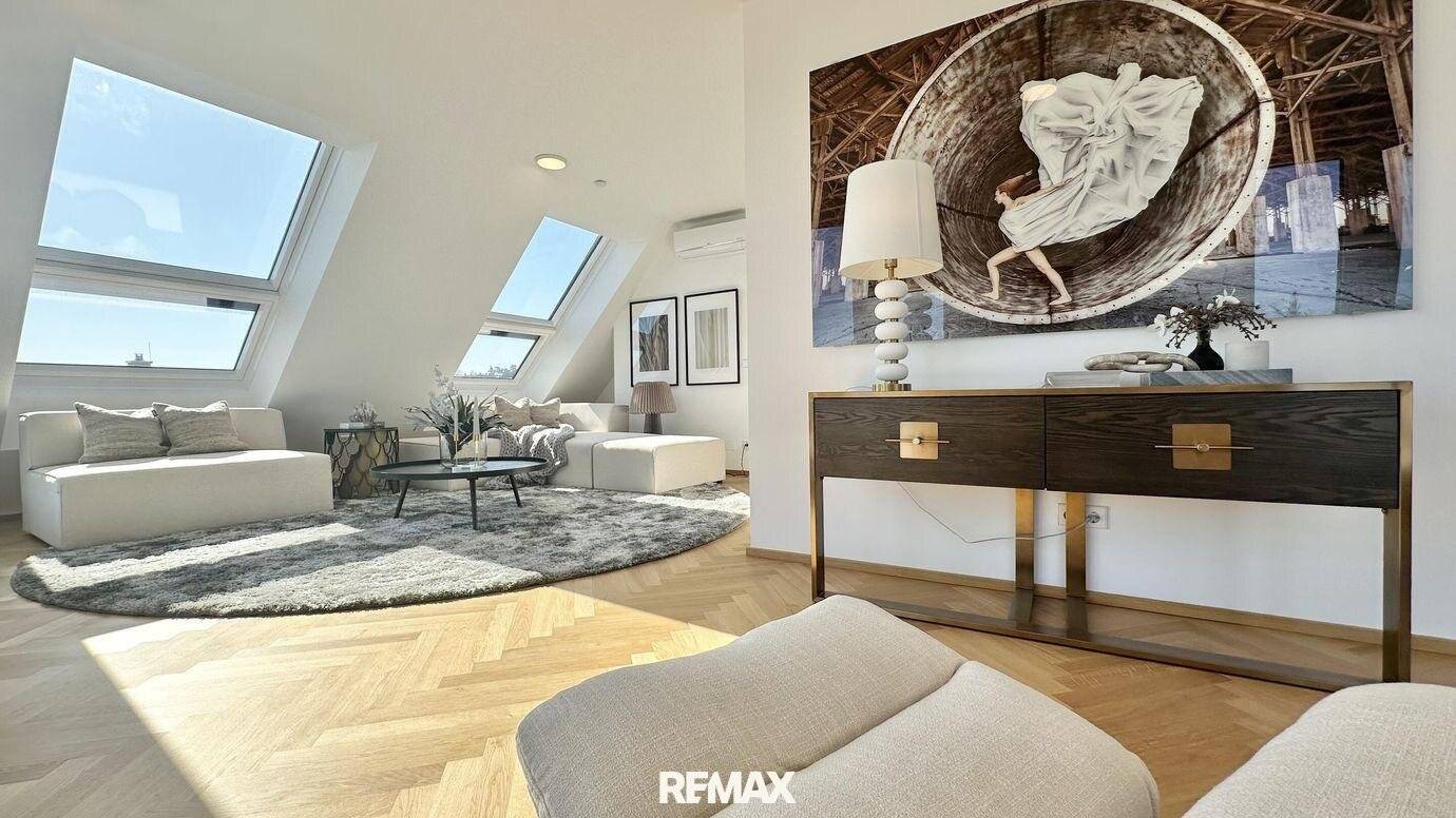 Top floor apartment roof terrace balcony